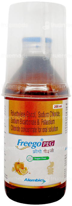 Freego Peg Orange Flavour Sugar Free Solution 200Ml
